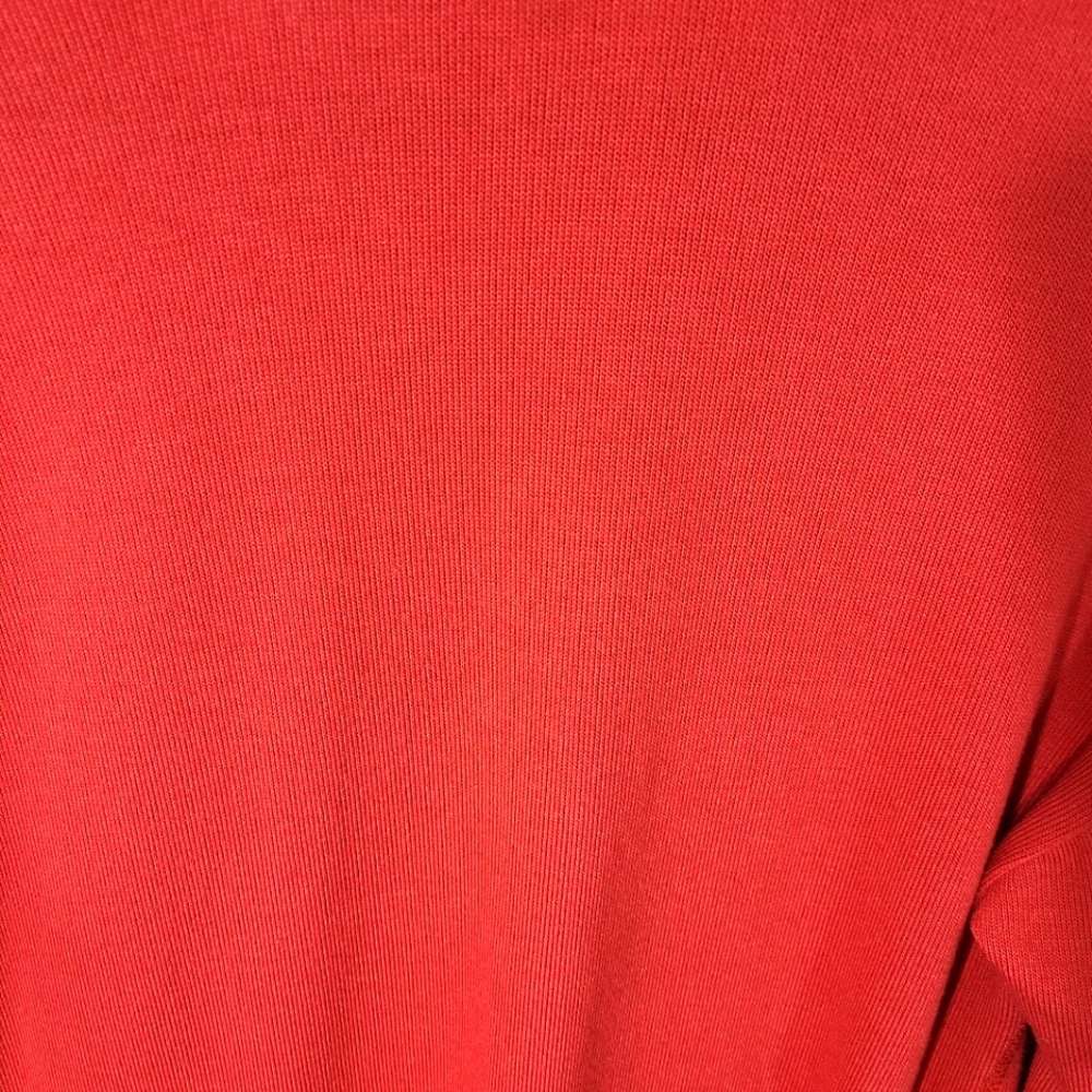 Karen Kane Sweater Women's Size Medium M Knit Red Top Shirt Tunic Pullover‎ - Picture 4 of 7
